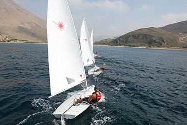 1 person Laser Classic Sailing Dinghy, Port d'Alcudia