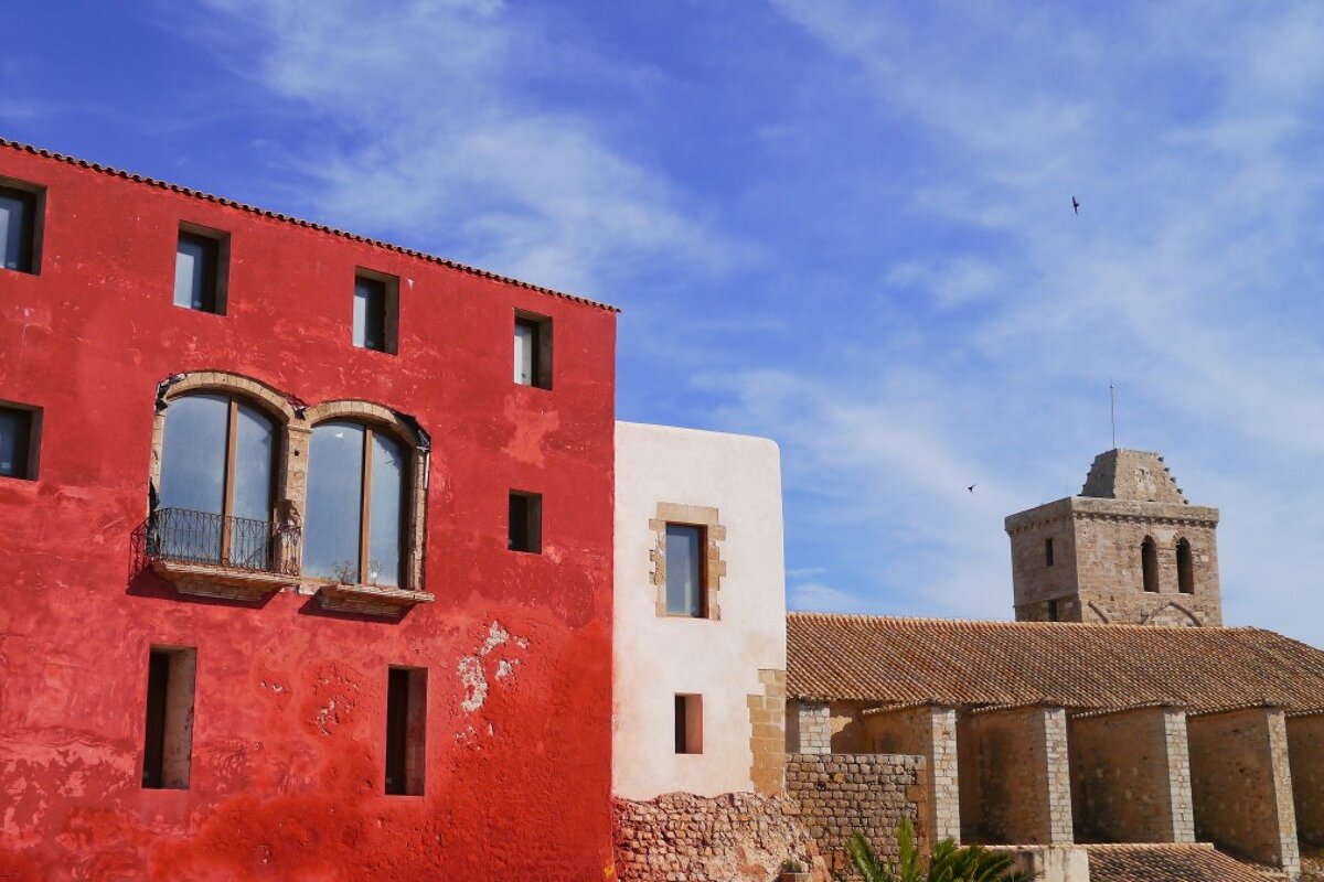 cathedral walls in dalt vila ibiza
