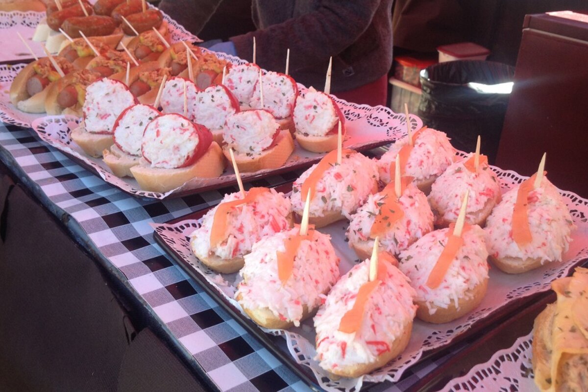 selection of spanish pinchos at Son ferriol in palma