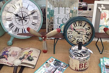 a stall with home decor at a fair in Palma