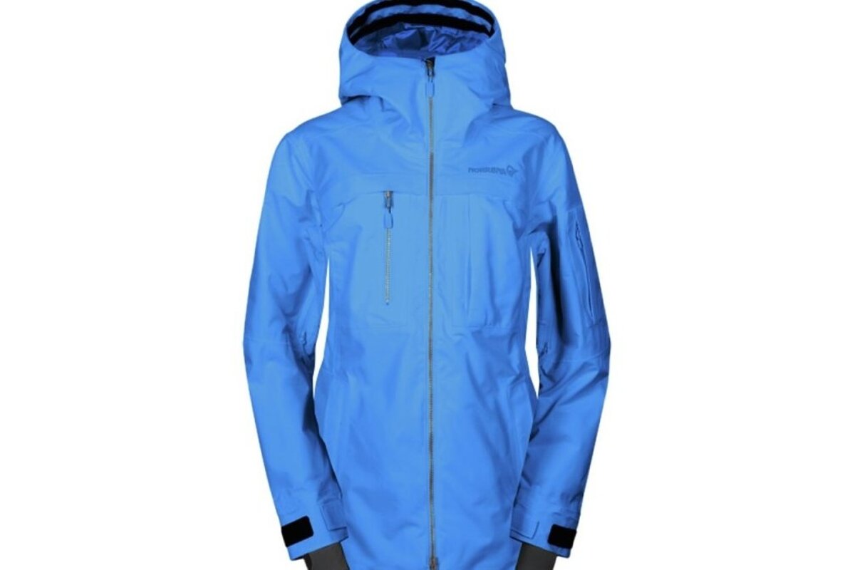 a blue winter jacket