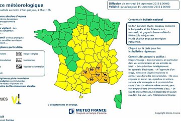 Stevere storm warnings in parts of France today