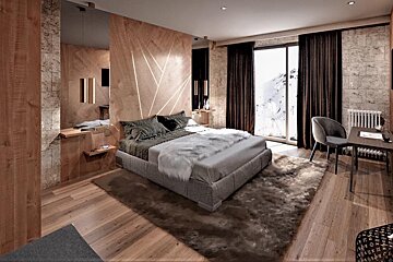 Le Diamond Rock Hotel, Tignes - Le Lac / Lavachet double bedroom