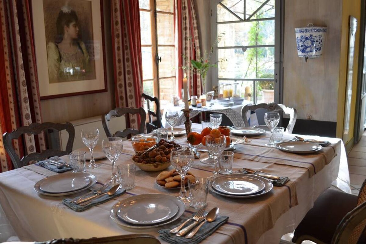 Les Rosees Hotel, Mougins dining room