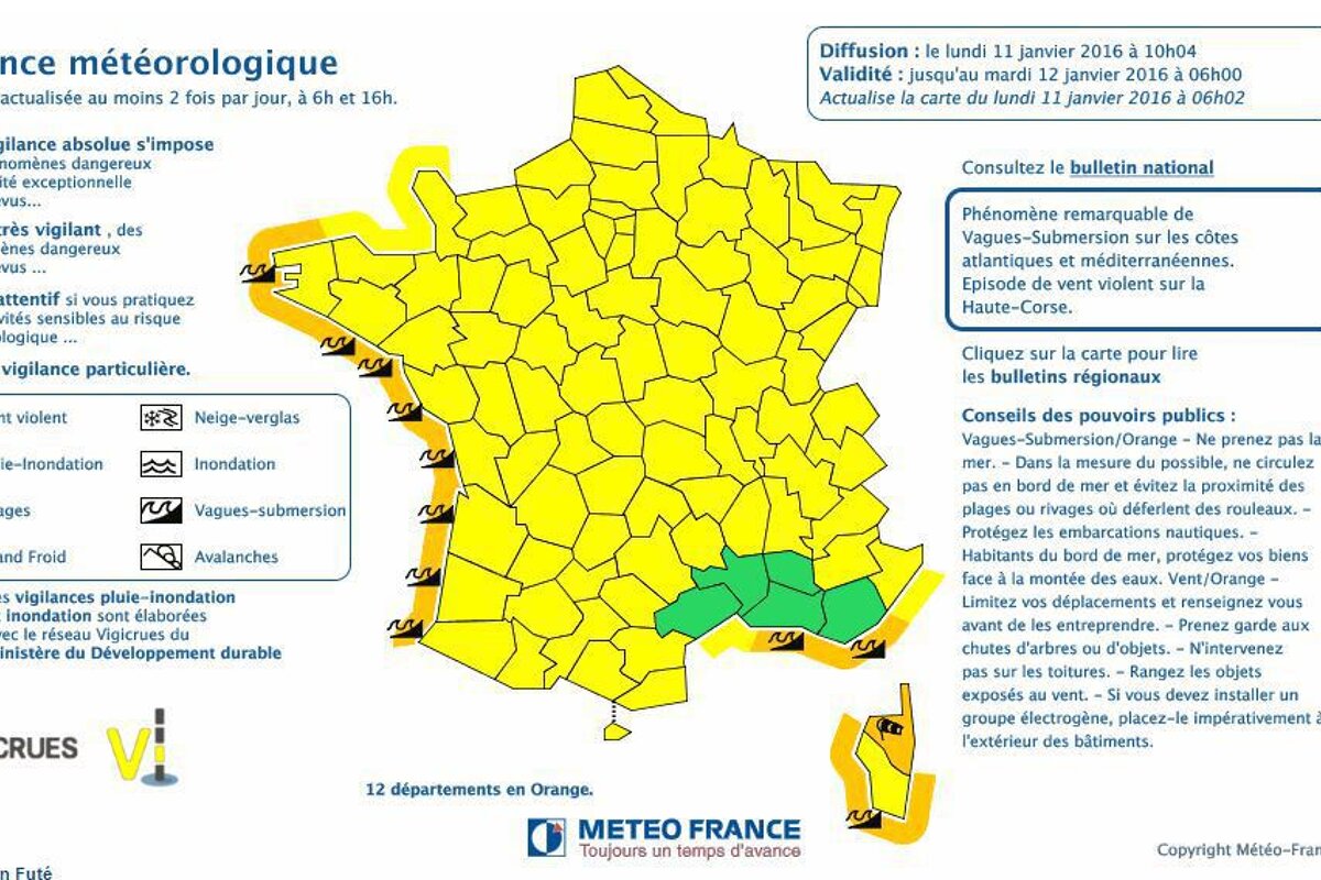 Orange Weather Warning in SaintTropez