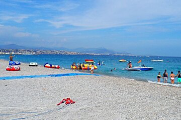 Plage de la Pierre au Tambour Beach, Villeneuve Loubet