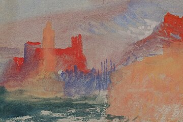 a red painting by Turner