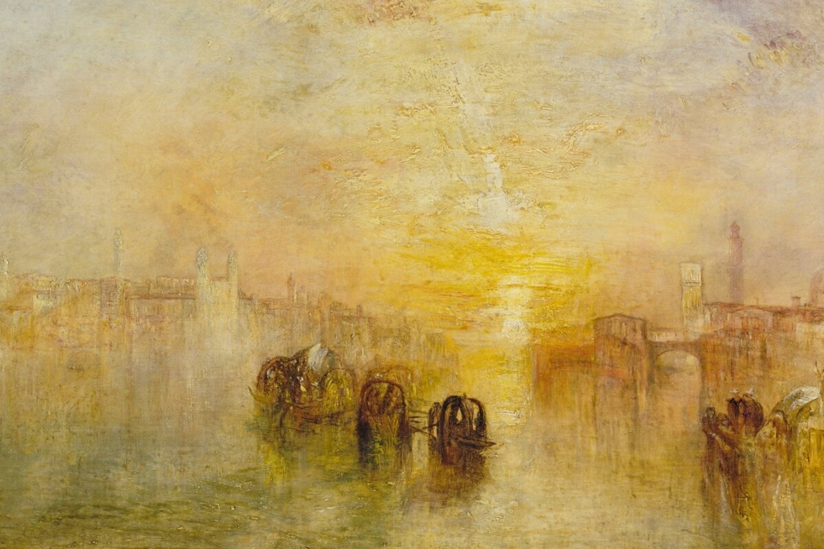 a yellow painting by turner