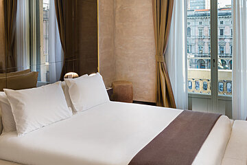 Duomo Hotel, Milan double bedroom