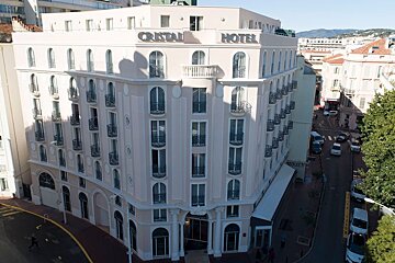 An aerial view of the cristal hotel in nice france