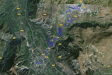 Map of 21 bends