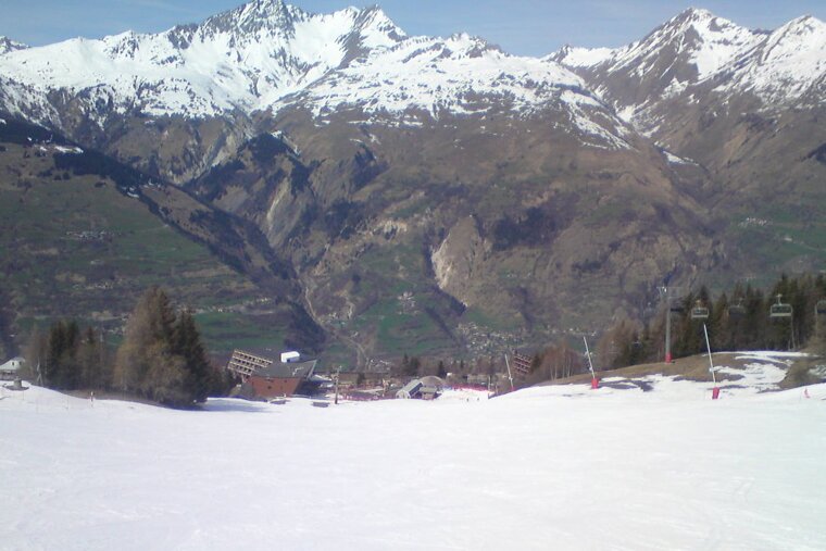 a piste in les arcs