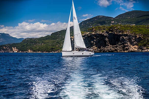 A sailboat with the letter a on the sail