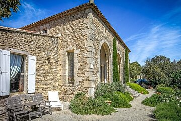 a stone house
