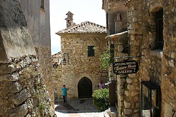 medieval streets in Eze village