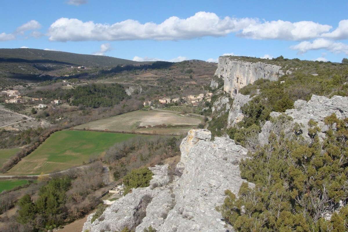 a cliff top walk in provence