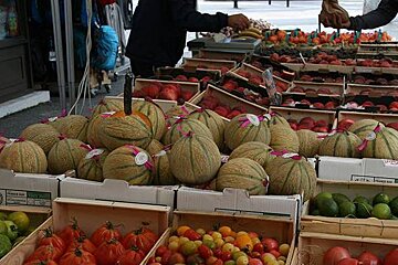 Tuesday Market in Chamonix Sud
