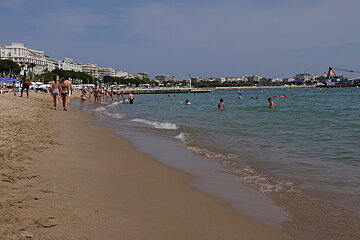a beach in cannes