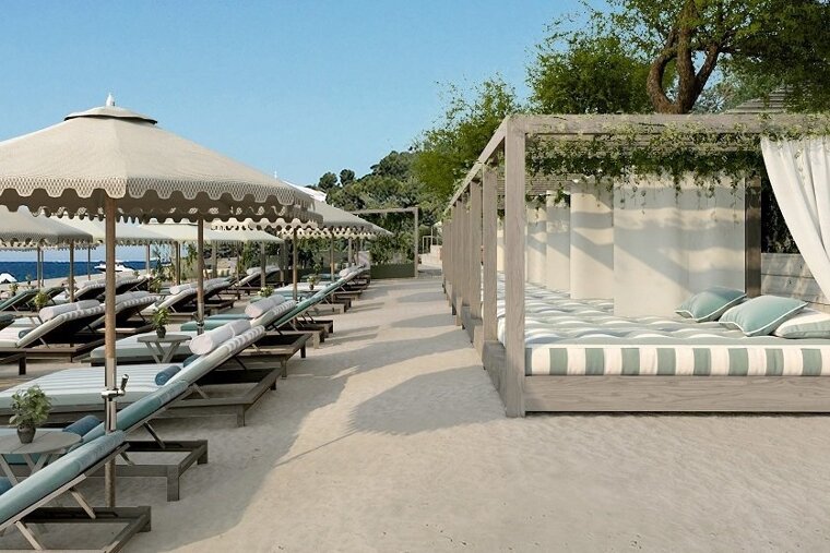 Jardin Tropezina Beach Club, Saint Tropez beach