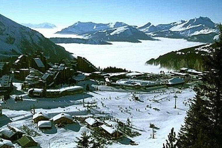 View of snowy mountains