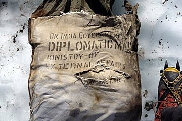 Air India Mail Bag on Mont Blanc