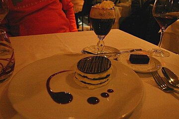 An image of a meal at a restaurant in Chamonix Mont Blanc