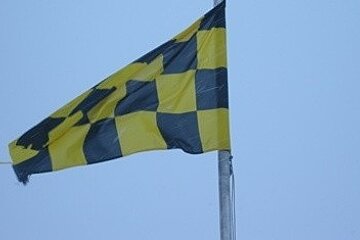 an image of an avalanche warning flag