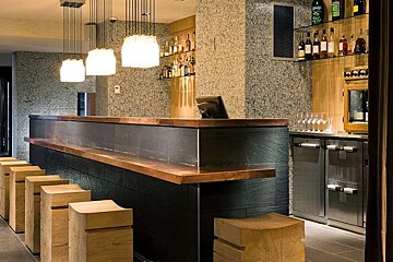 An image of a bar at a restaurant in Chamonix Mont Blanc