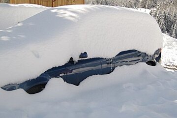 buried car
