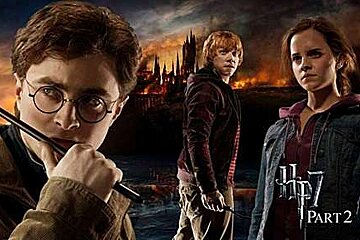 An image of a movie poster from Harry Potter and the Deathly Hallows Part Two