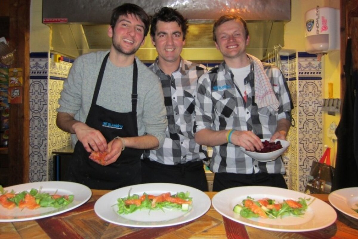 an image of men preparing food