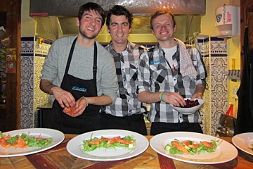 an image of men preparing food