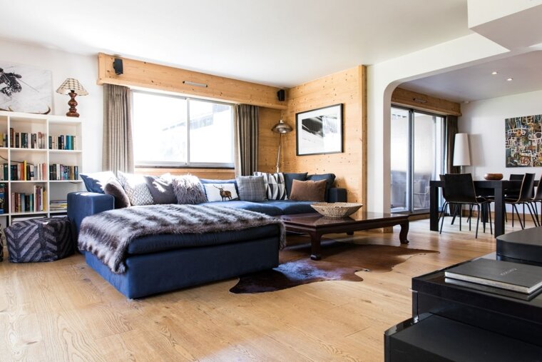 The open plan living area in Apartment Clos du Savoy - Chamonix Centre