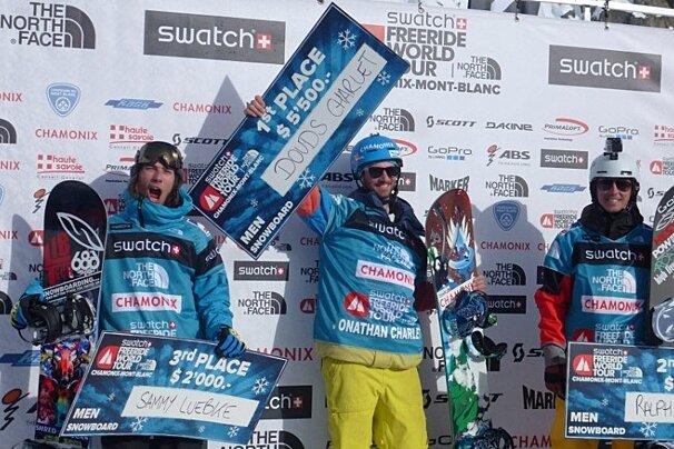 A man holding a sign that says 7th place
