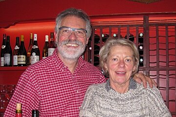 owners of La Maison wine bar in Meribel