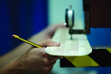 an image of a ski being made