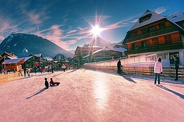 an image of an ice rink in morzine