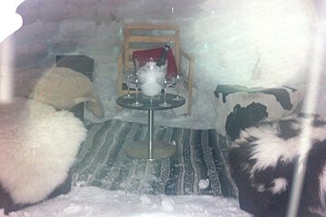 igloo fur snow