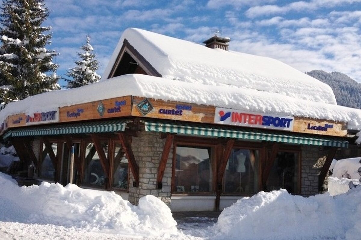 an image of an intersport rental ski shop