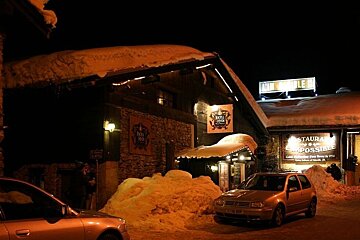 An image of a traditional stone restaurant in Chamonix Mont Blanc