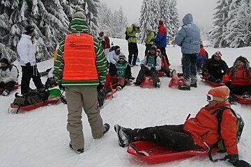 an image of sledging in morzine