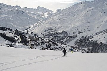 off piste past les menuires