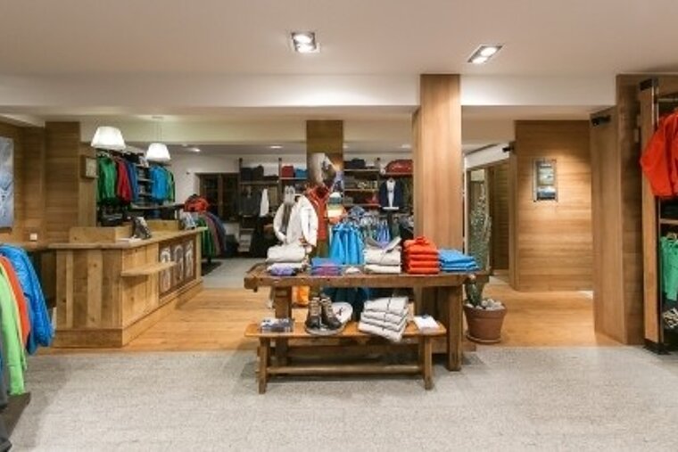 an image of the new patagonia store in chamonix