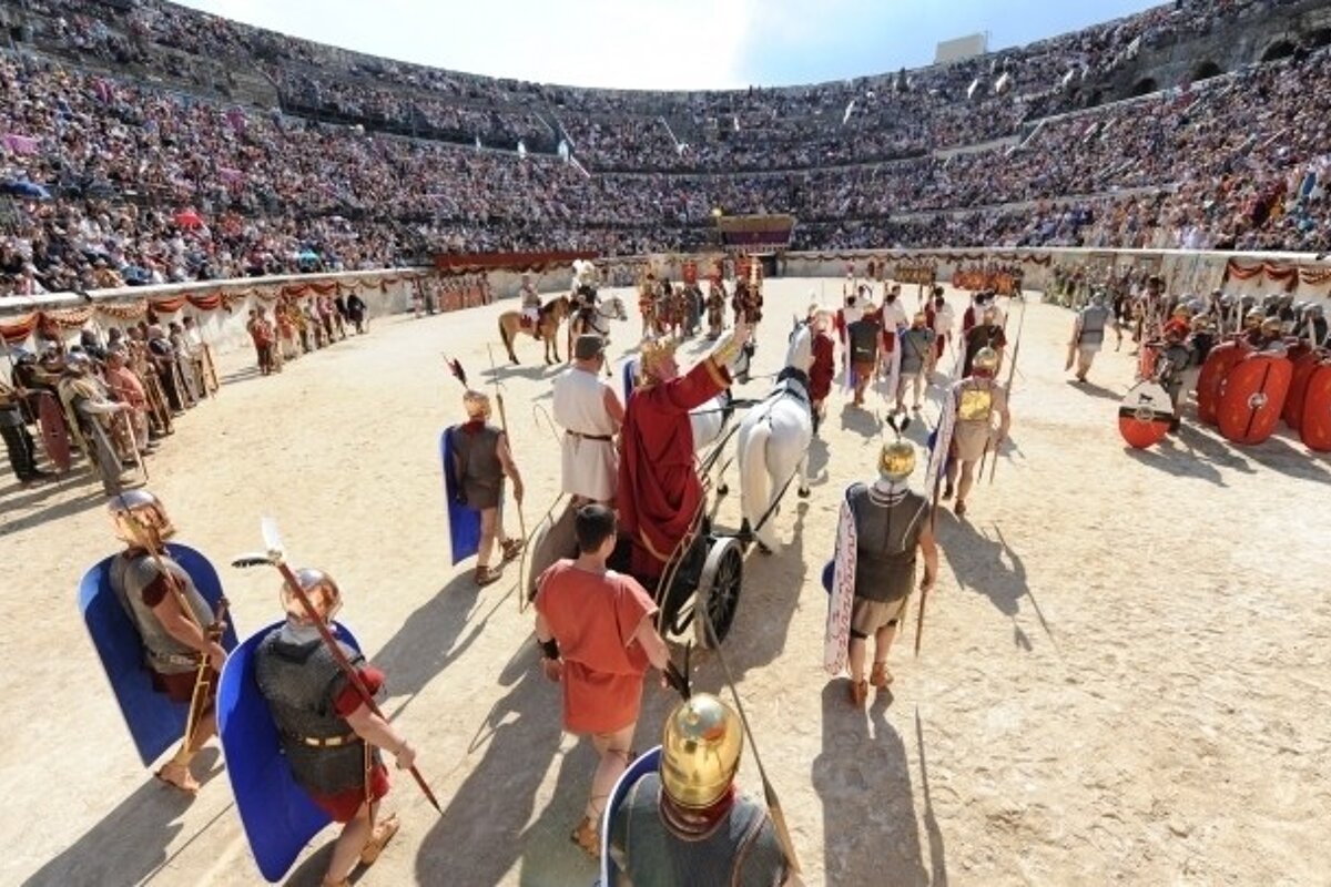 Roman Games in Nimes Arena