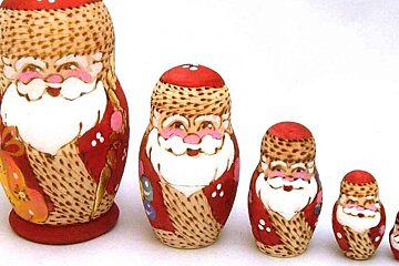 russian santa dolls