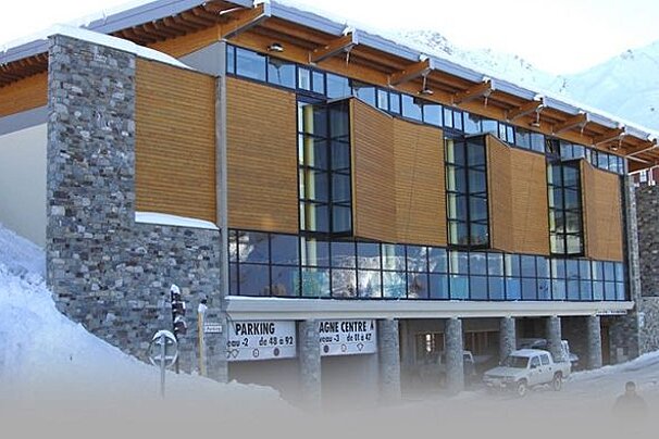 a gym in La Plagne