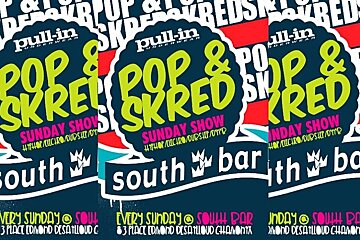 An image of a poster for a DJ party at an apres-ski bar in Chamonix Mont Blanc