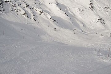 empty slope at Pointe de la Masse