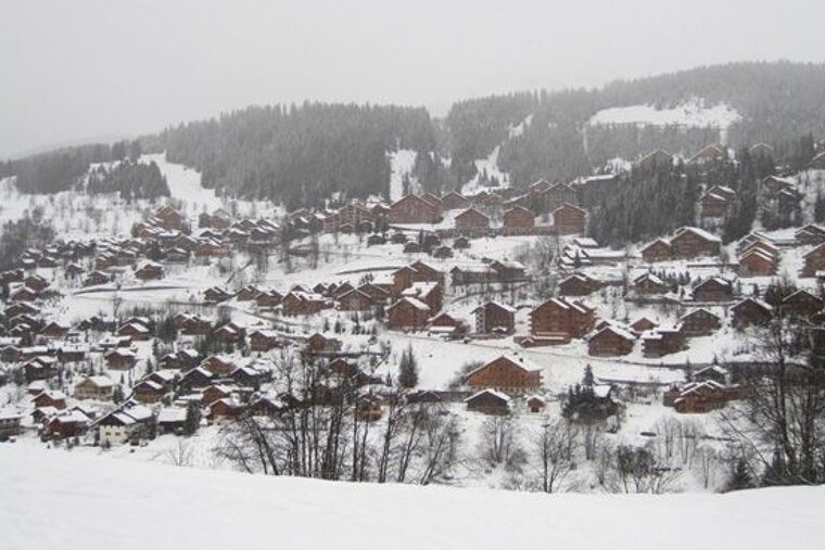 Meribel on a grey day