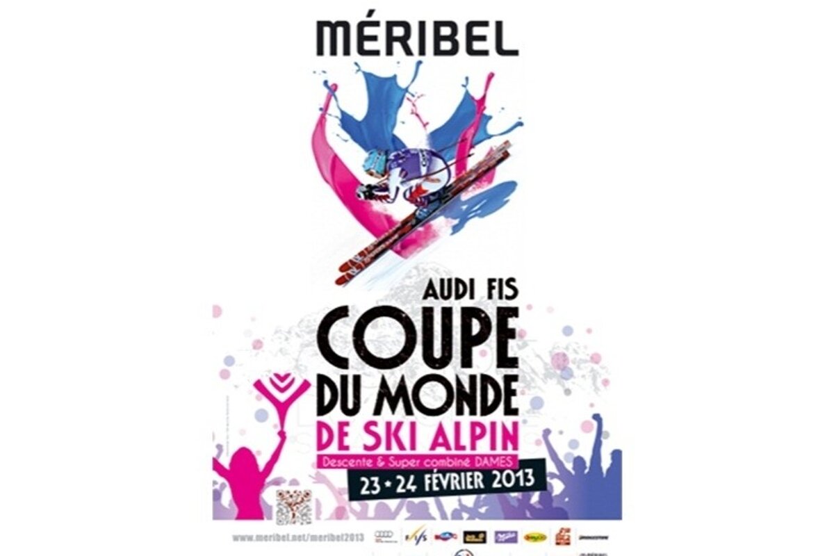Meribel ski world cup poster